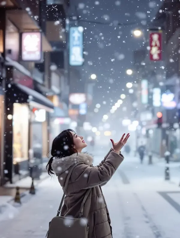 a v 片 初雪那天想见你 韩国爱情剧 剧情海报