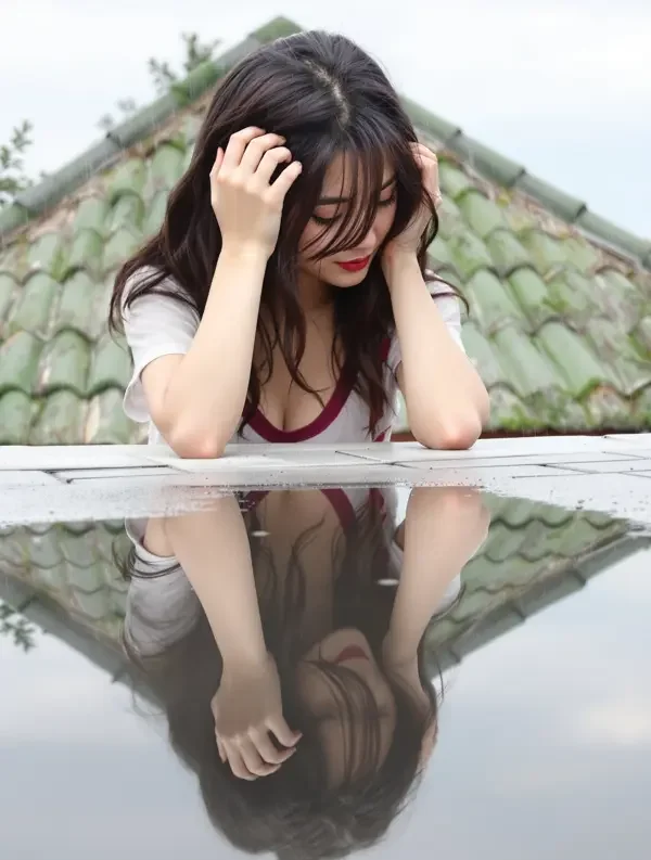 a v 片 雨后你还在楼下 甜宠短剧 剧情海报
