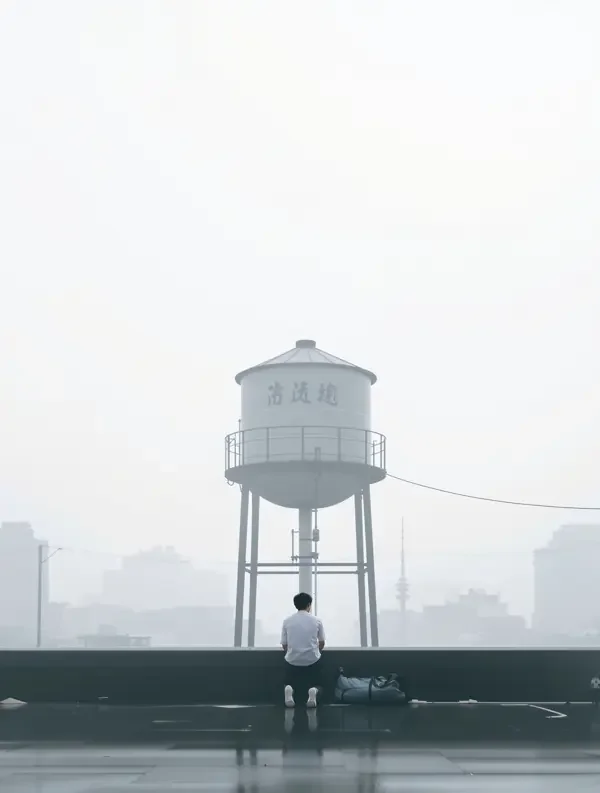a v 片 顶楼水塔边的清晨 台湾偶像剧 剧情海报